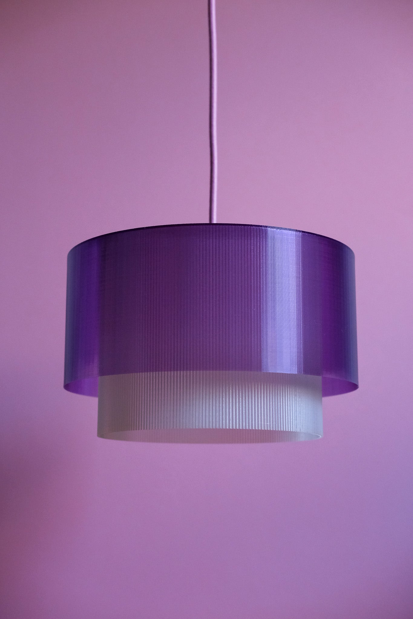Recycled Orbit Ceiling Lamp - Purple
