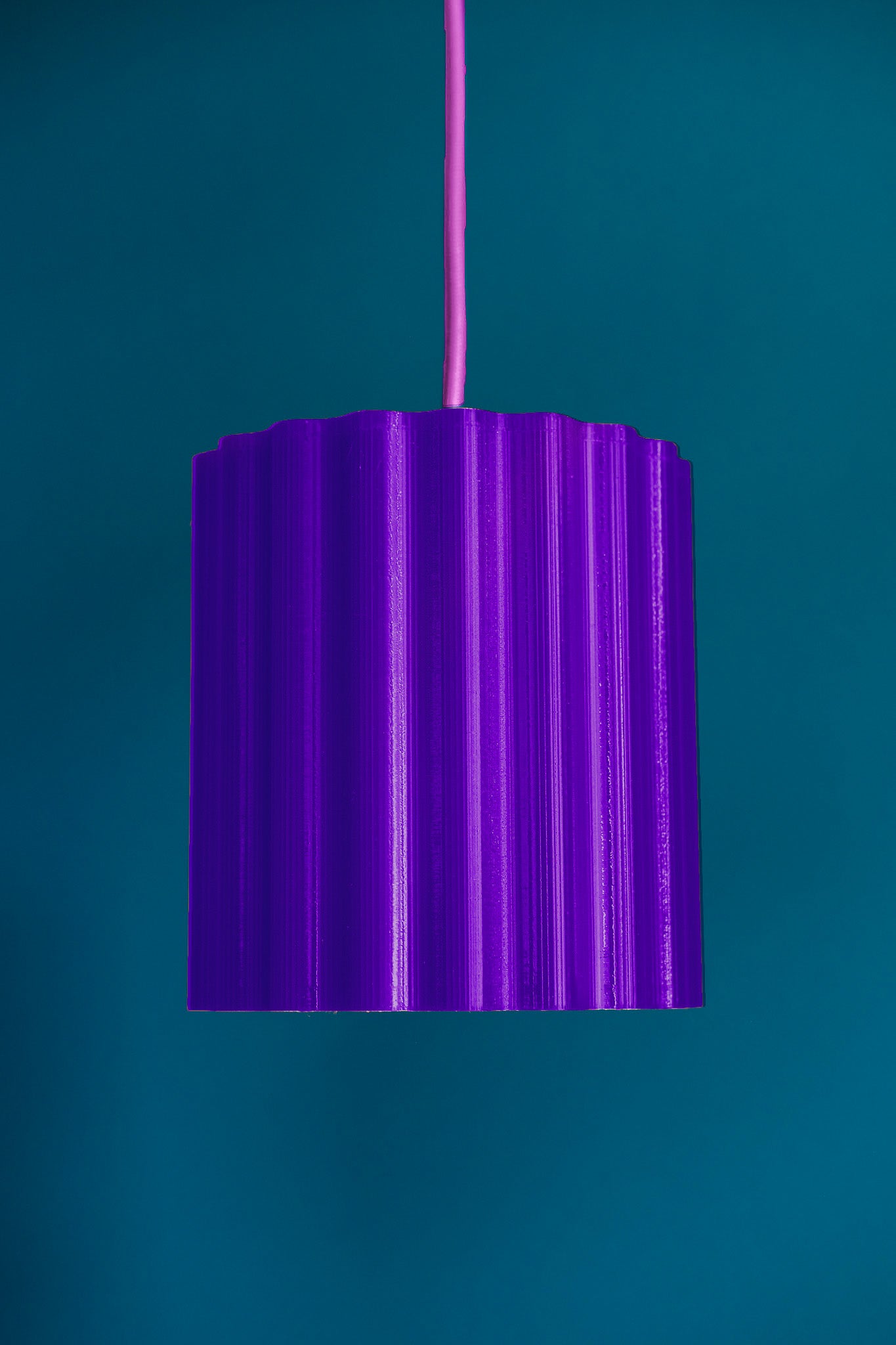 Recycled Flux Ceiling Lamp - Orange