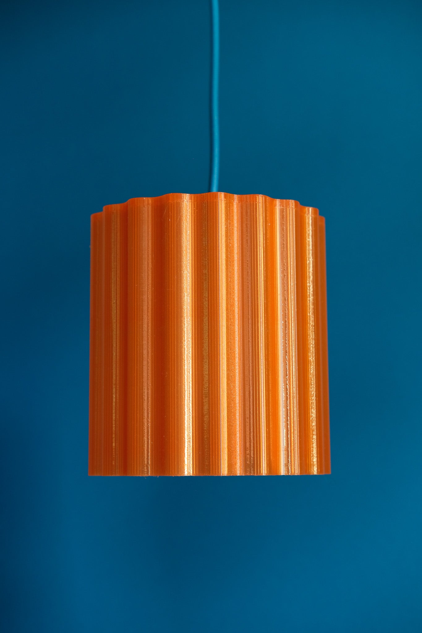 Recycled Flux Ceiling Lamp - Orange