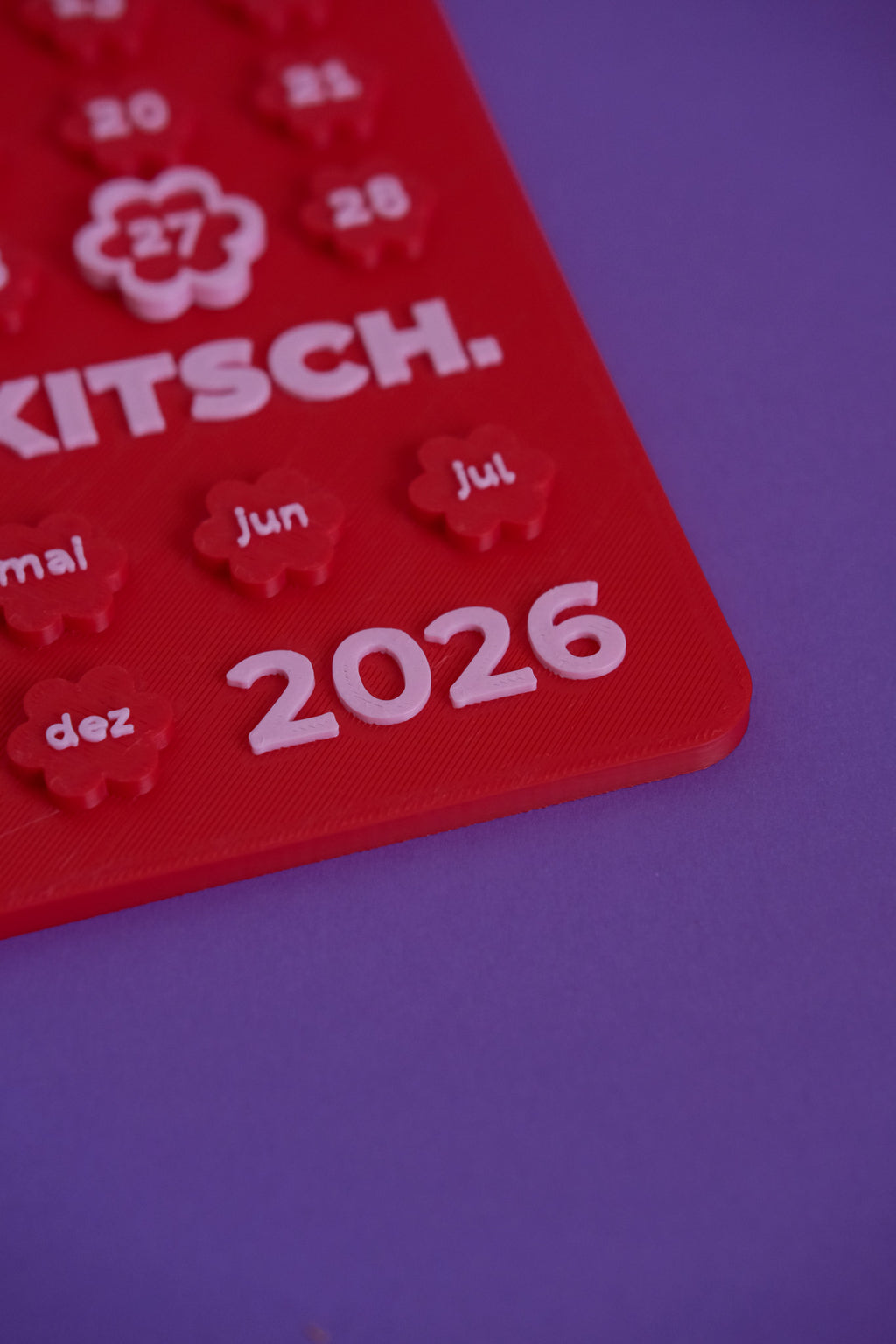 2026 Kalender (Red - Pink)