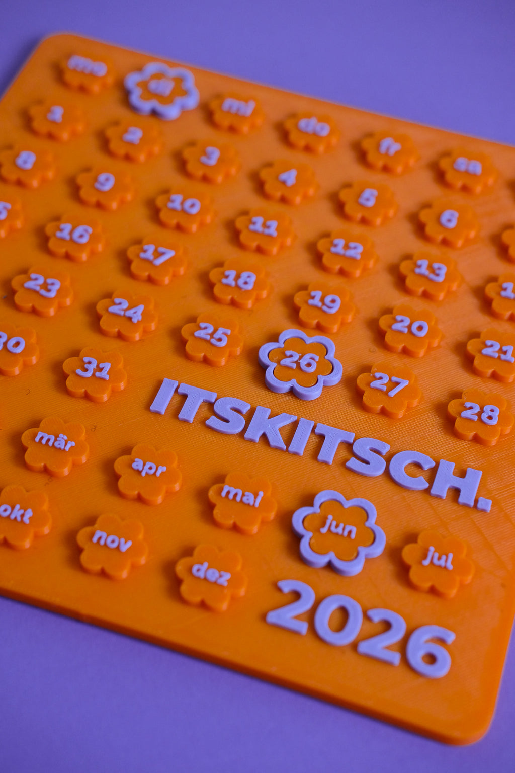 2026 Kalender (Orange - Purple)