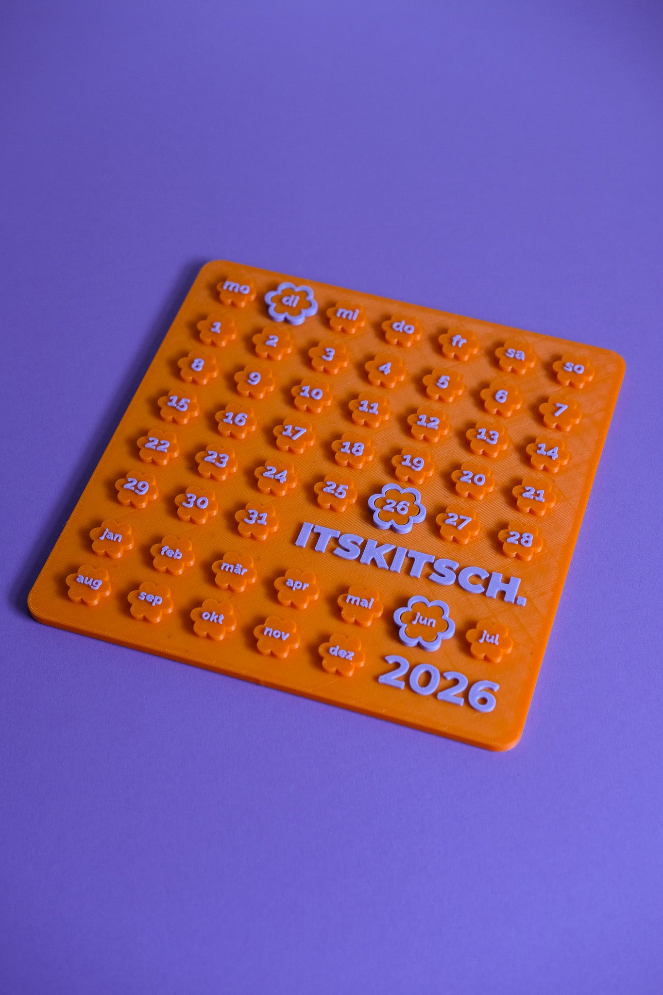 2026 Kalender (Orange - Purple)